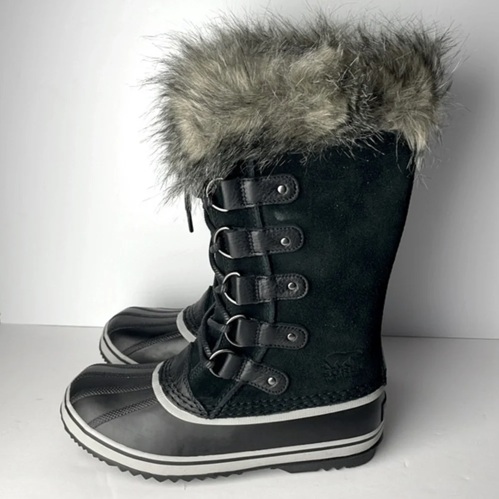 NEW Sorel Joan of Arctic Black Tall Winter Boots